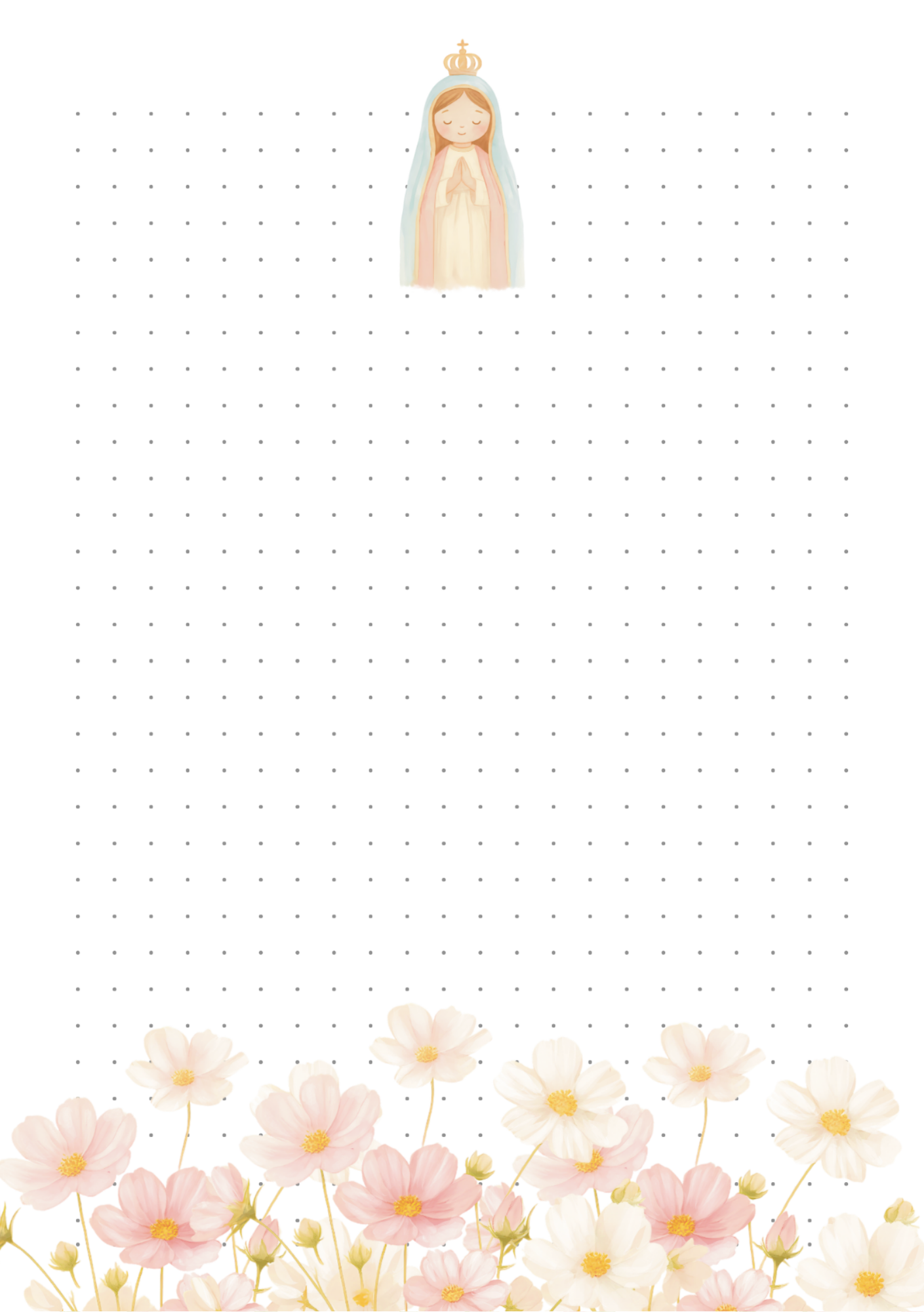 Página pontilhada para anotações