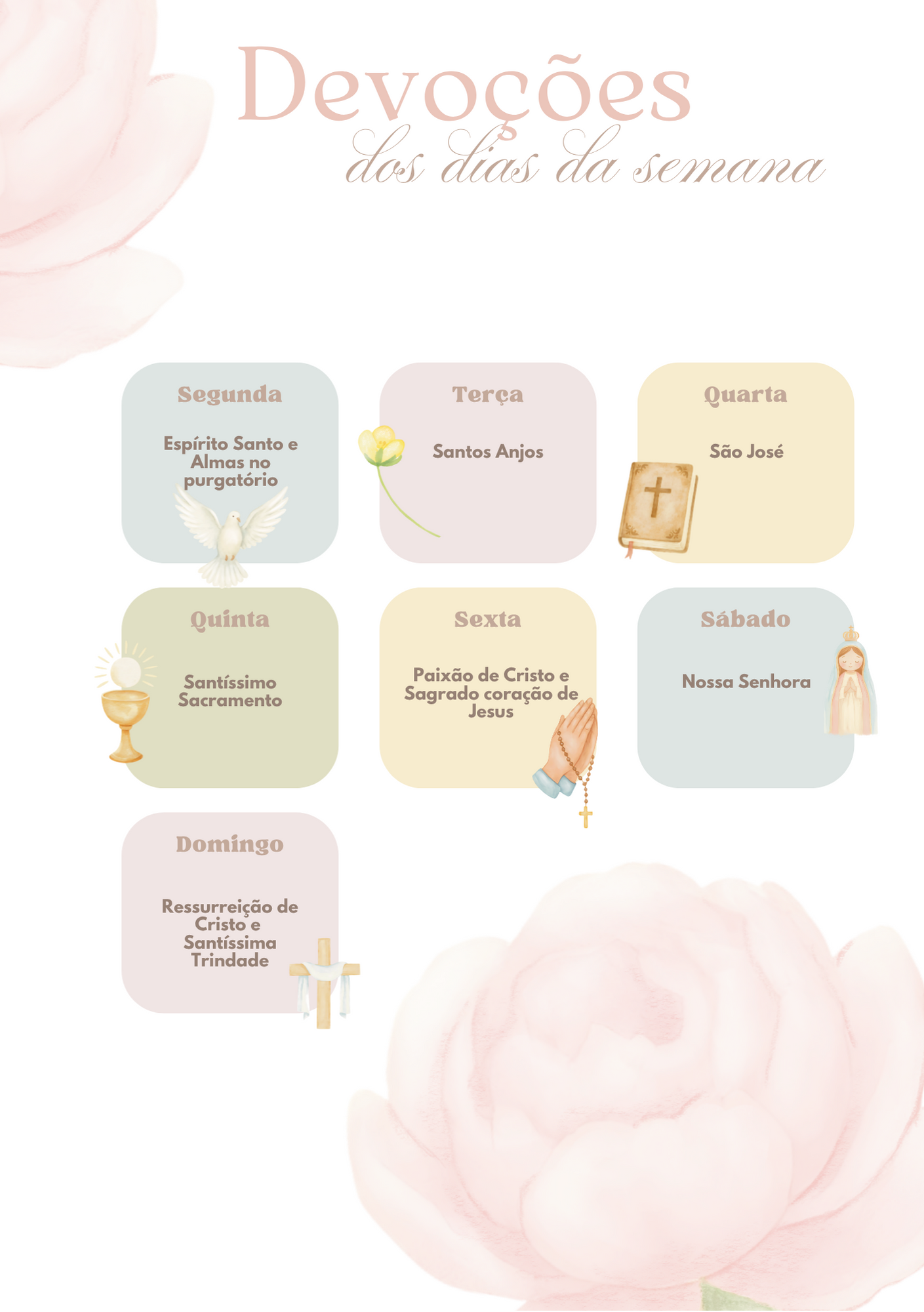 Devoções dos dias da semana
