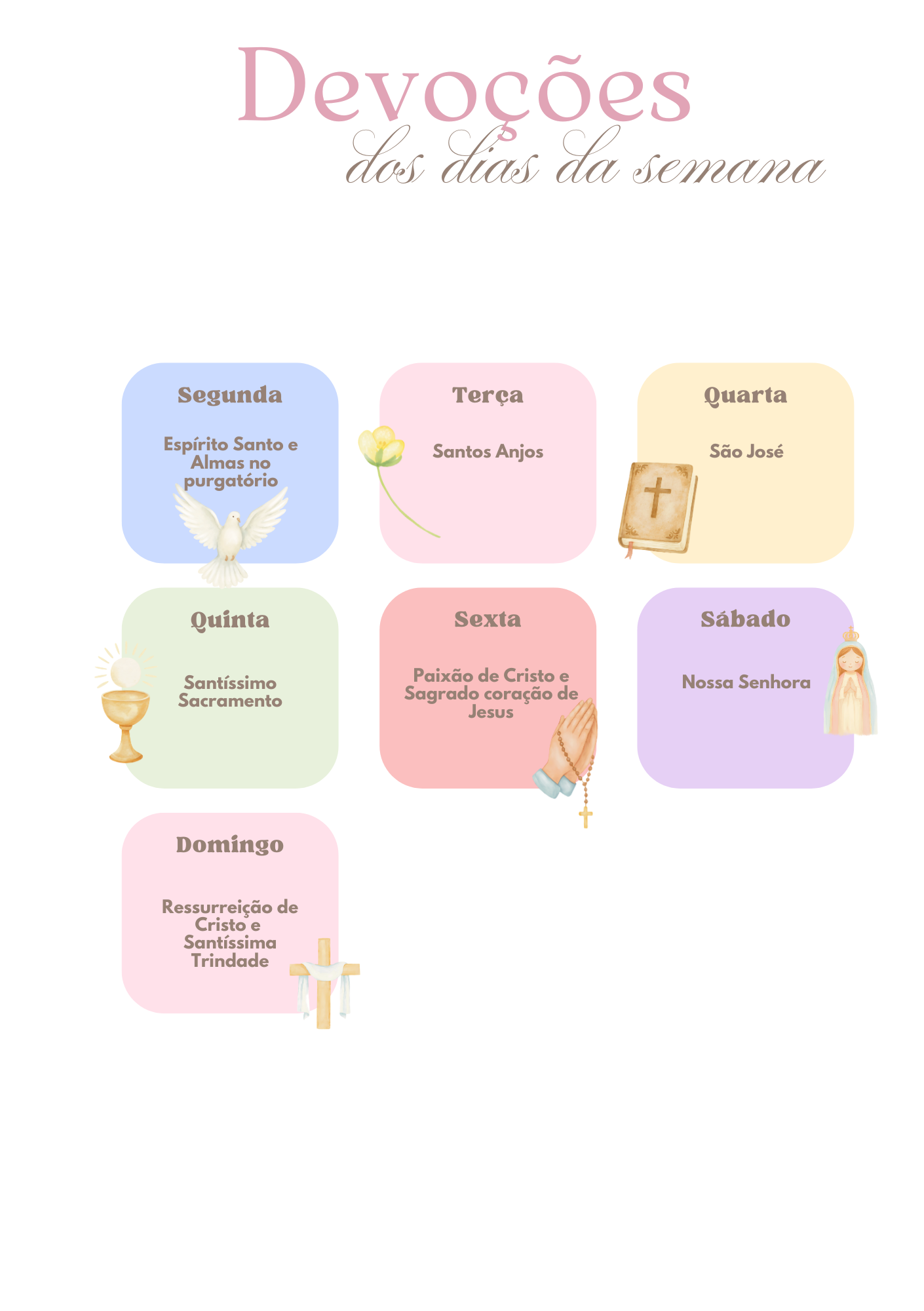 Devoções dos dias da semana